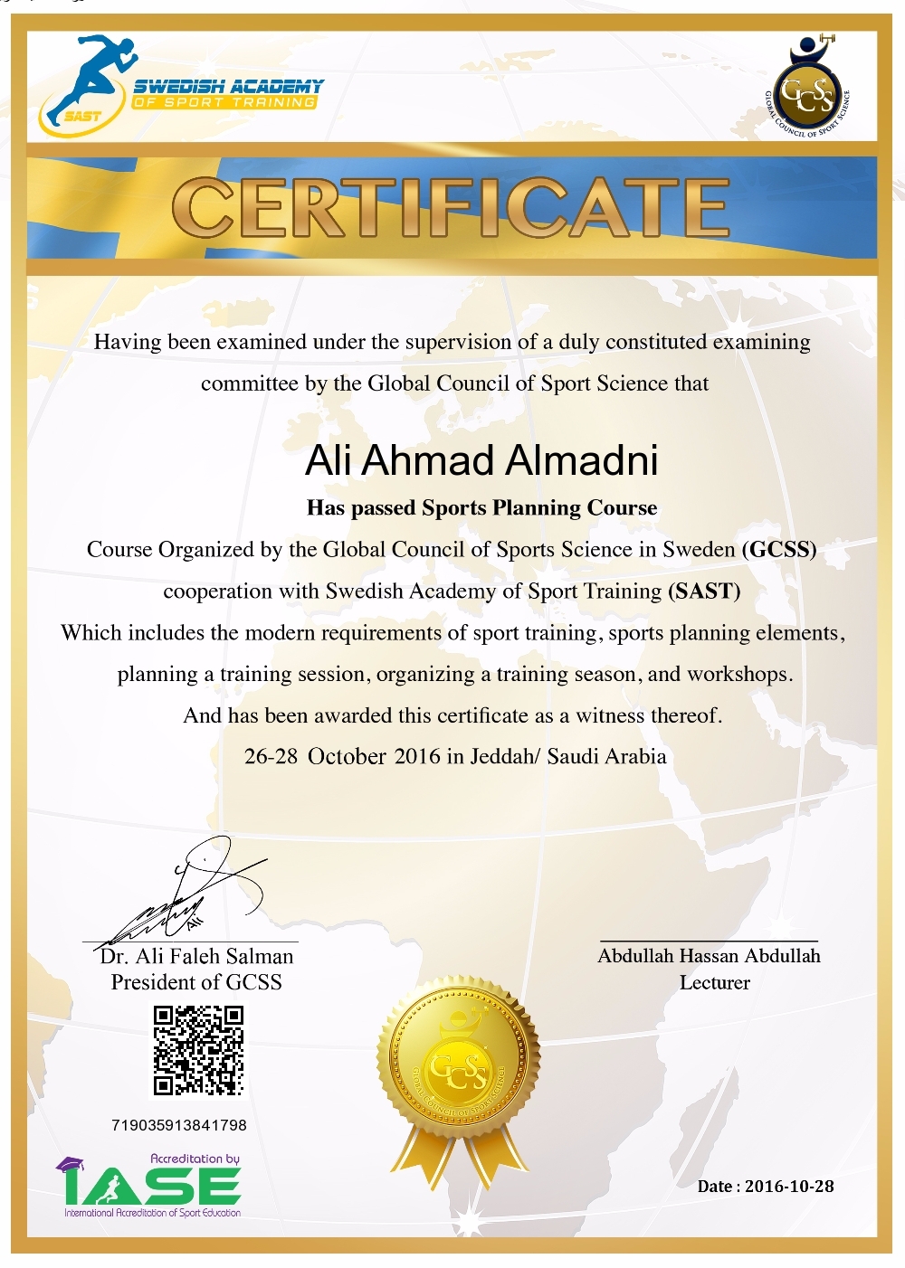 Ali Ahmad Almadni